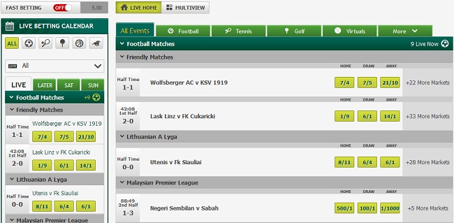 paddy power live